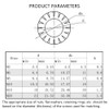 50Pcs External Serrated Shakeproof Washer, M10 Serrated Lock Washers, Stainless