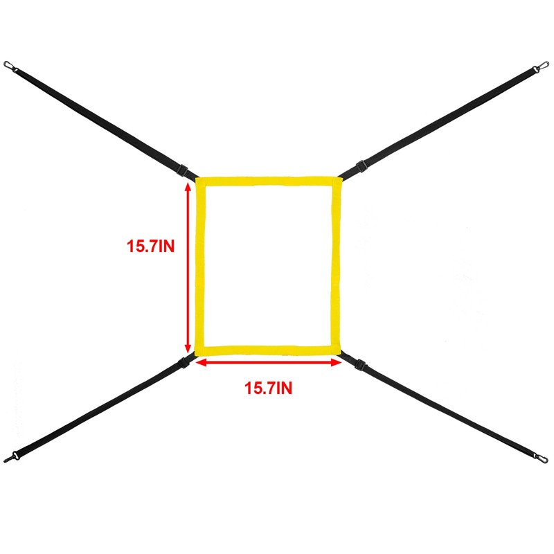 AOLIGEIJS Baseball Net Adjustable Strike Zone Target… (Strike Zone, Yellow)