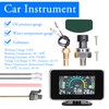 Domary 3-in-1 Car LCD Meter Digital Oil Pressure Voltage Water