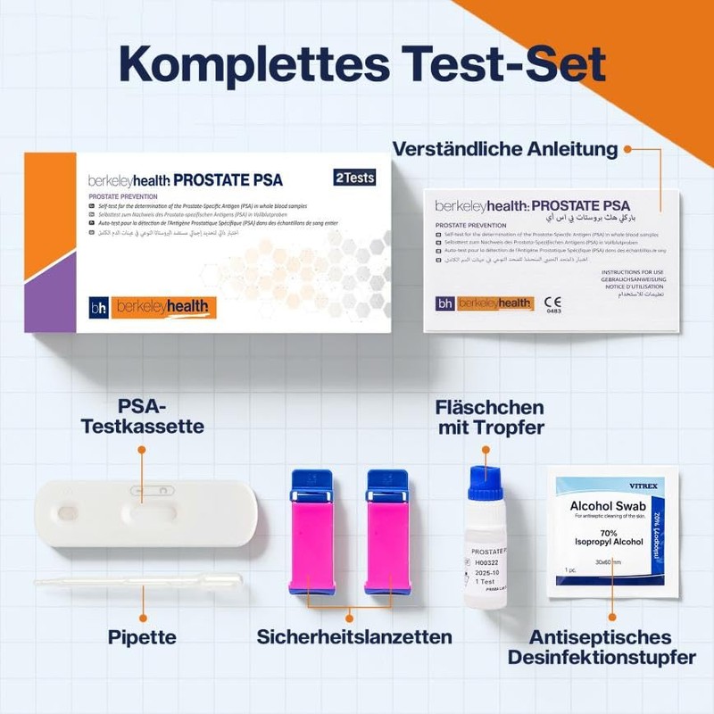 Berkeley Health PSA Rapid Test, Prostate Self Test at Home
