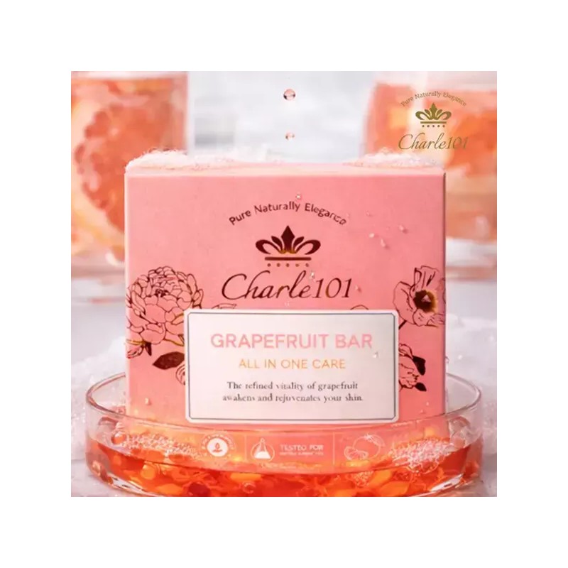 Charle101 생자몽 딥클렌징 올인원 클렌징바 80g [3개] Charle101 Fresh Grapefruit
