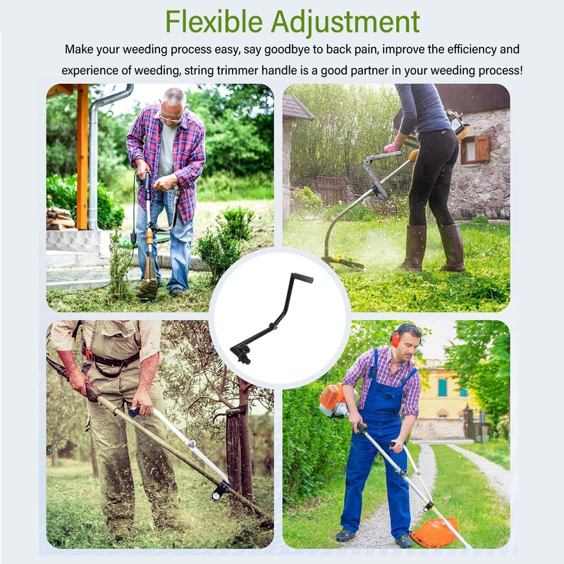 Adjustable String Trimmer Handle Ergonomic Trimmer Grip with Bracket Clamp