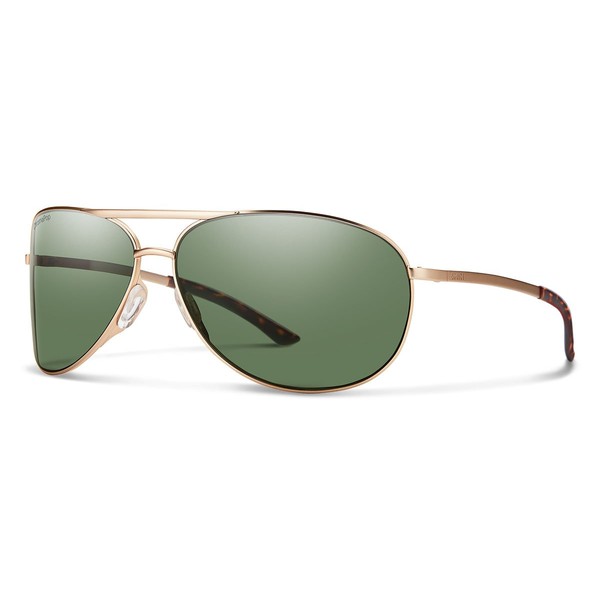 Smith Serpico 2 Sunglasses Matte Gold/ChromaPop Polarized Gray Green