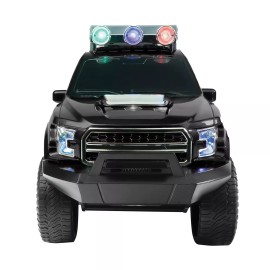 Hooked Electronics Big Black Truck Rechargeable Speaker +TWS-Bluetooth +USB/SD/FM +LED Lights