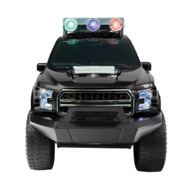 Hooked Electronics Big Black Truck Rechargeable Speaker +TWS-Bluetooth +USB/SD/FM +LED Lights