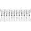 SET of 6 Russian CUT Crystal Drinking Glasses 150ml/5oz -