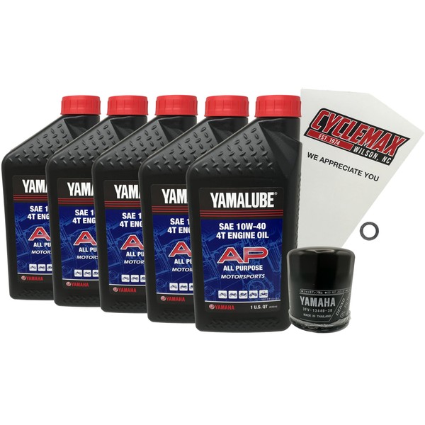 Cyclemax Standard Yamalube Oil Change Kit compatible with 1999-2003 Yamaha