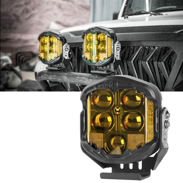 Riasdy 7 Inch Round Offroad Light 1 pcs Side Shooter