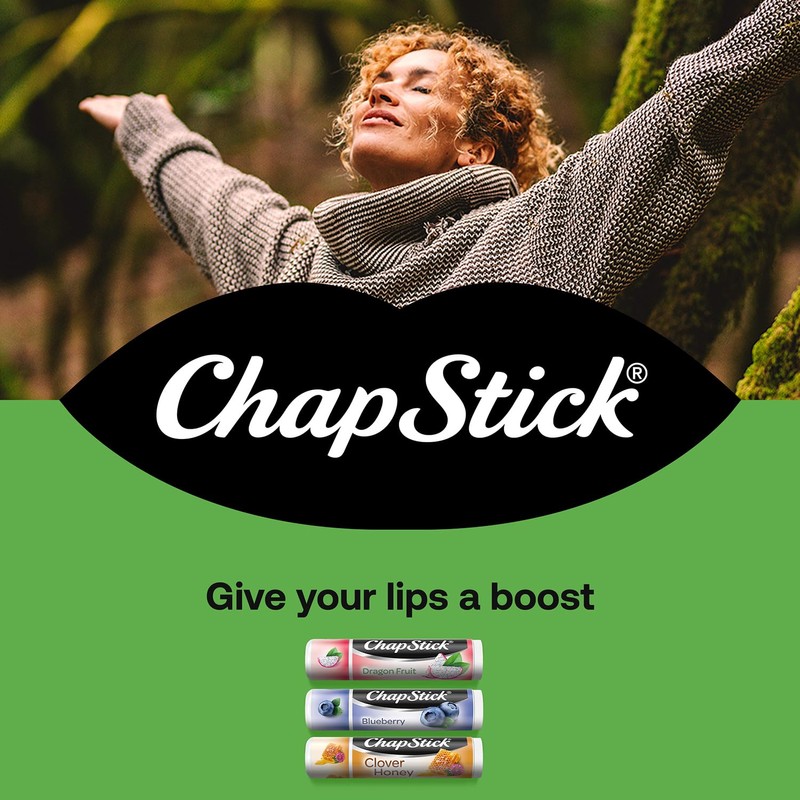 ChapStick Lip Balm, Superfood Collection 3-Pack – Dragon Fruit, Blueberry