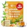 Freshdrinkus, Bolsas De Té De Cúrcuma Y Jengibre Premium 135