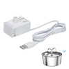 DOOOB Stainless Steel Cat Fountain Pump Replacement, Quiet Cat Water
