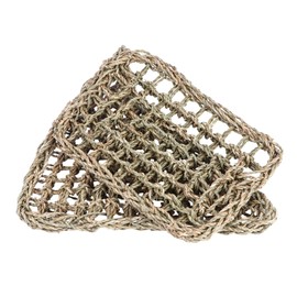 CIYODO 2pc Bearded Dragon Lizard Hammock Mat Small Animal Reptile Bed Woven Pet Cat Dog Mat