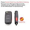 CHQLPBF 2 Pcss for VW Key Fob Cover Passat Tiguan