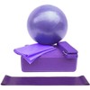 5pcs/set Fitness Yoga Ball Yoga Blocks Stretching Strap Resistance Loop