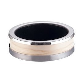 yamako- New fluorine Round 湯葉 Pot One For Water Container, with Wooden Frame 21380 