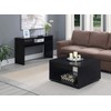 Convenience Concepts Northfield Admiral Square Coffee Table, Black