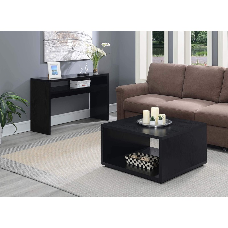 Convenience Concepts Northfield Admiral Square Coffee Table, Black