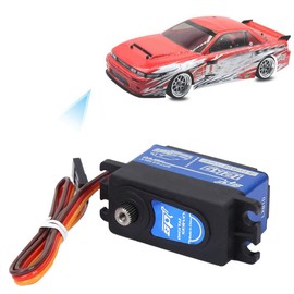 Digital Servo, Remote Control Drift SPT4412LV 12KG Digital Servo Large Torques Metal Gear for RC Airplane and 1:10 Car