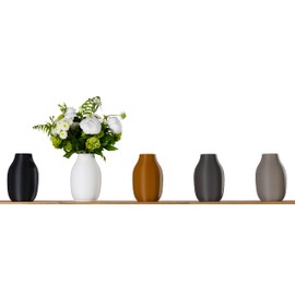 3D Vase Modern Flower Vase Sara 20 cm Table Vase Decorative Vase for Flowers (Black)