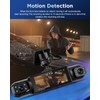 NHOPEEW 4 Channel Front and Rear Dash Cam for Cars
