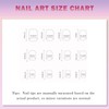 French Tip Press-On Nails, Square Short – 24 pcs Purple