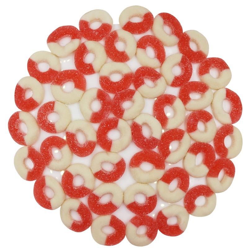 FirstChoiceCandy Gummy Rings (Watermelon, 4.5 Pound (Pack of 1))