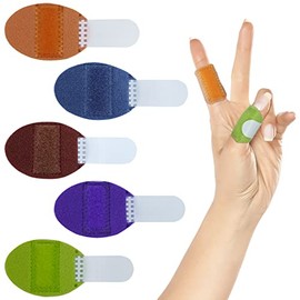 RonJea 5 piezas de férulas para dedo gatillo: kit de férulas de dedo con 5 correas individuales, soporte de férula, enderezado de dedos para dedos rotos/enderezados/artritis, se ajusta para pulgar