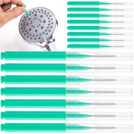 HINZIC 15pcs Shower Head Cleaner Brushes, Small Gap Hole Showerhead Cleaner Pick, Anti-Clogging Shower Nozzle Cleaning Nozzle for Household Bathroom Kitchen Crevices