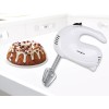 EUROSTAR 5-Speed Hand Mixer with Stainless Steel Beaters (White)