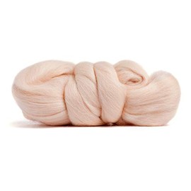 Merino Wool Roving, Premium Combed Top, Color Vanilla, 21.5 Micron, Perfect for Felting Projects, 100% Pure Wool, Made in The UK