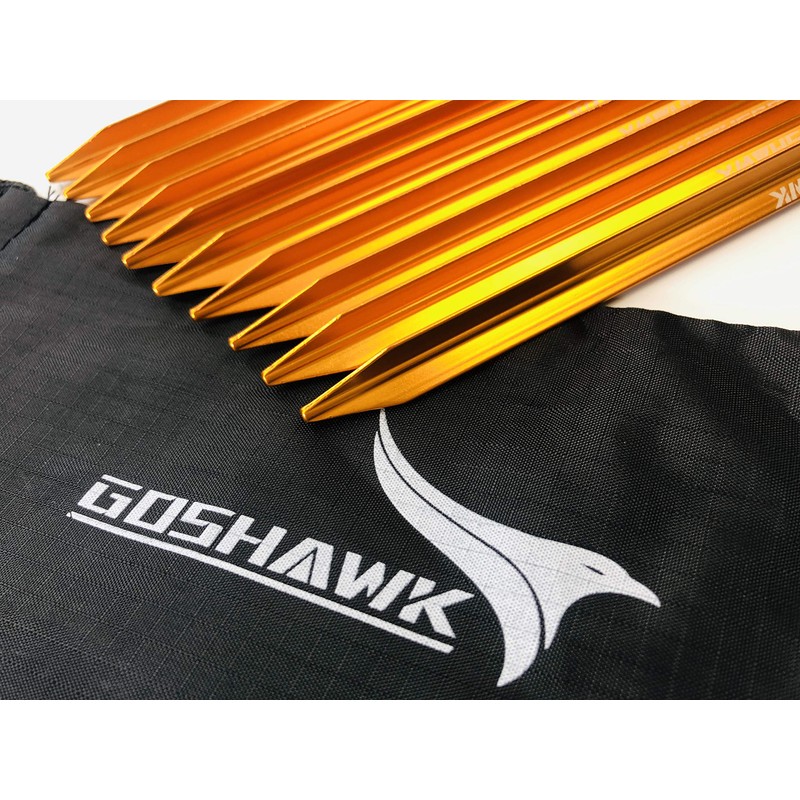 Goshawk 8Pcs 18cm 7075-T6 Aluminum Alloy Outdoor Camping Trip Tent