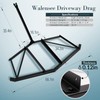 Walensee Driveway Drag, Heavy Duty Steel Drag Harrow 66" Width,