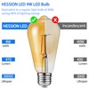 HESSION ST64 LED Edison Bulbs, 4W Equivalent 40W, Soft Light