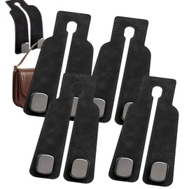 KOLKRA Purse Hook for Car – Car Seat Hooks for Headrest, Cute Car Purse Holder Hook, Bag Hooks for Car, Purse Hanger for Car, Car Hooks for Purses and Bags Black - 2 Hooks