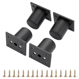 BSTKEY Aluminum Alloy Furniture Legs Cabinet Legs Sofa Feet Strong Stability Furniture Sofa Support Legs Table Legs for Sofa Bookshelf Table Furniture Elevator 5cm Black 4pcs