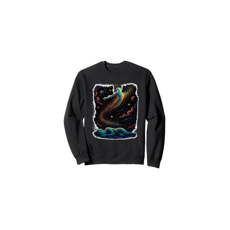 Astral Projection Dream Art Cosmic Out-of-Body Experience Sweatshirt