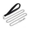 HAPPY HACHI Chain Dog Lead 4ft/1.2m, Heavy Duty Chew Proof