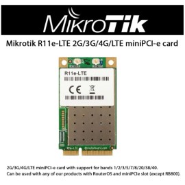 Mikrotik R11e-LTE miniPCi-e Card 2G/3G/4G/LTE LTE Cat-4 modem