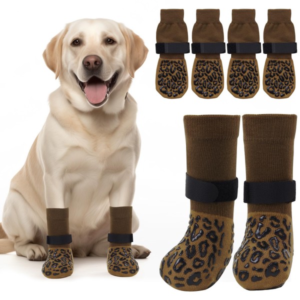 PICK FOR LIFE Non Slip Dog Socks with Grippers Prevent