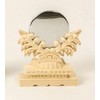 Moa Feteli（モアフェティ） 神具 神鏡 上彫り 2寸 木製