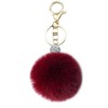 Unpafcxddyig Pom Pom Keychain Artificial Fur Ball Keychains Fluffy Tote