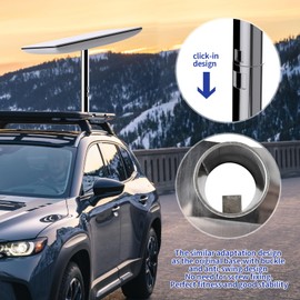 Starlink Mounting Kit,Stainless Steel Starlink RV Ladder Mount - Adjustable Starlink Pole Mount, Dual Protection Starlink Roof Mount, Starlink Wall Mount for 1 inch RV Tubing (V2 for RV Ladder)