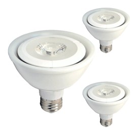 Diodesy- PAR30 LED Short Neck Flood Light Bulb 15W E26 Medium Base 5000K Bright White Ideal for Track & Recessed Spot Light Bulbs 120V Dimmable UL Standard 1598 White Finish Pack of 3