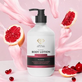 SAIF AL FARES Body Lotion Alcohol Free and Paraben Free Skin Moisturizer made with Emollients, Vitamin E, Vitamin B5 & Natural Extracts 16.9 Fl Oz (16.9 Fl Oz (Pack of 1), Pomegranate & Grapefruit)