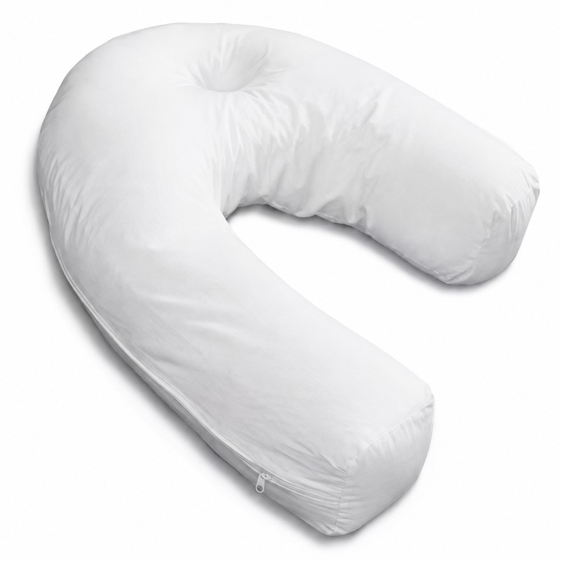 U-Shaped Side Sleeping Pillow – Soft Neck Support Cushion for