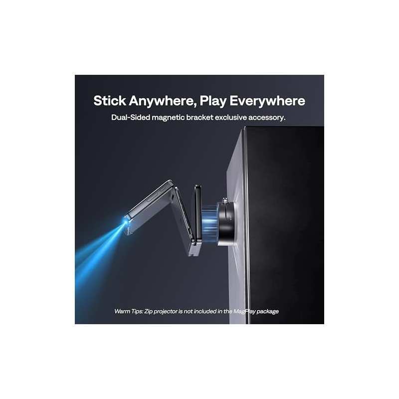 Aurzen Magnetic Suction Mount for Zip Projector, Strong Hold, No