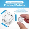 FEIQIAO Transparent Artificial Ice Cubes Plastic Ice Stone Diamond Crystals
