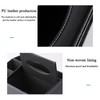 YUNXIASW PU Leather Household Office Rectangular Tissue Box with Remote
