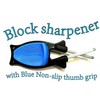 Block knife sharpener- 2 Sharpening Steels- for Honing =Chef rods+