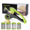 Masthome Rotary Cheese Grater, Kitchen Rotary Graters with 3 Blades